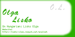 olga lisko business card